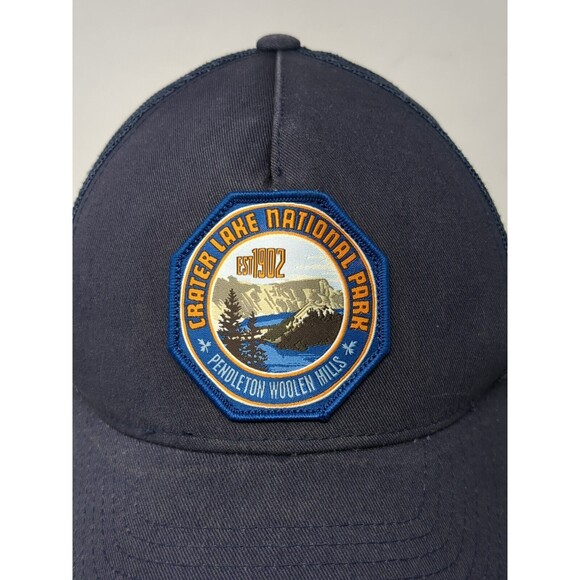 Pendleton Snapback Mesh Trucker Hat Baseball Cap Crater Lake National Park - Picture 2 of 8